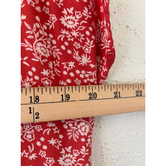 Madewell Button-Front Midi Dress In Piazza Floral Size XL - Picture 6 of 8